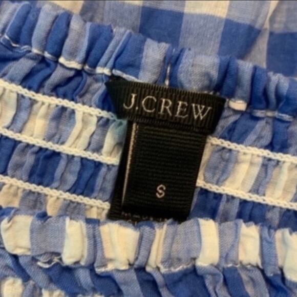 J. Crew gingham off the shoulder dress - Picture 3 of 9